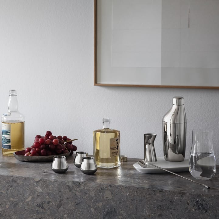 Bicchiere da acquavite Sky 8 cl confezione da 2, acciaio inossidabile Georg Jensen