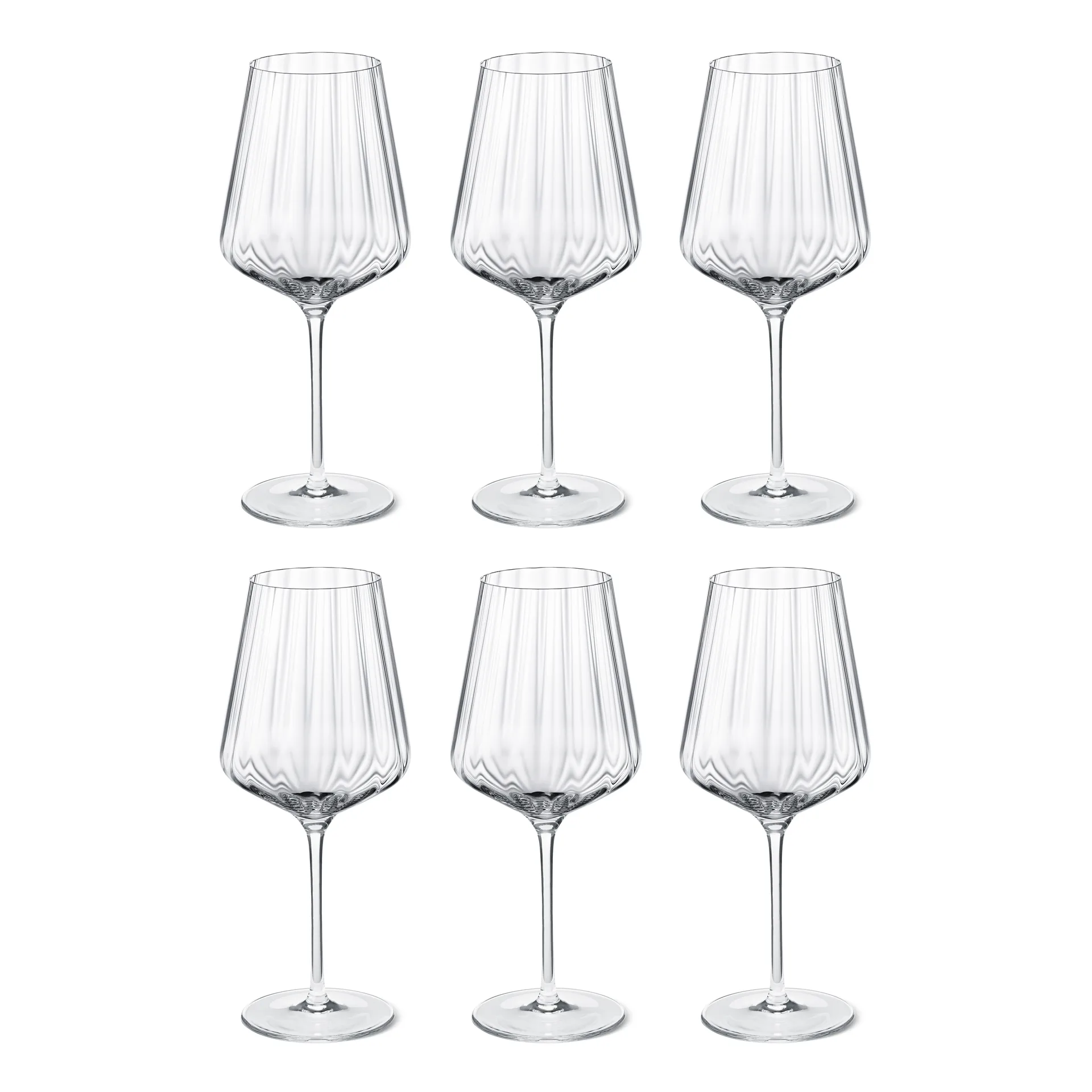 Bicchiere da vino bianco Bernadotte confezione da 6, cristallino Georg Jensen