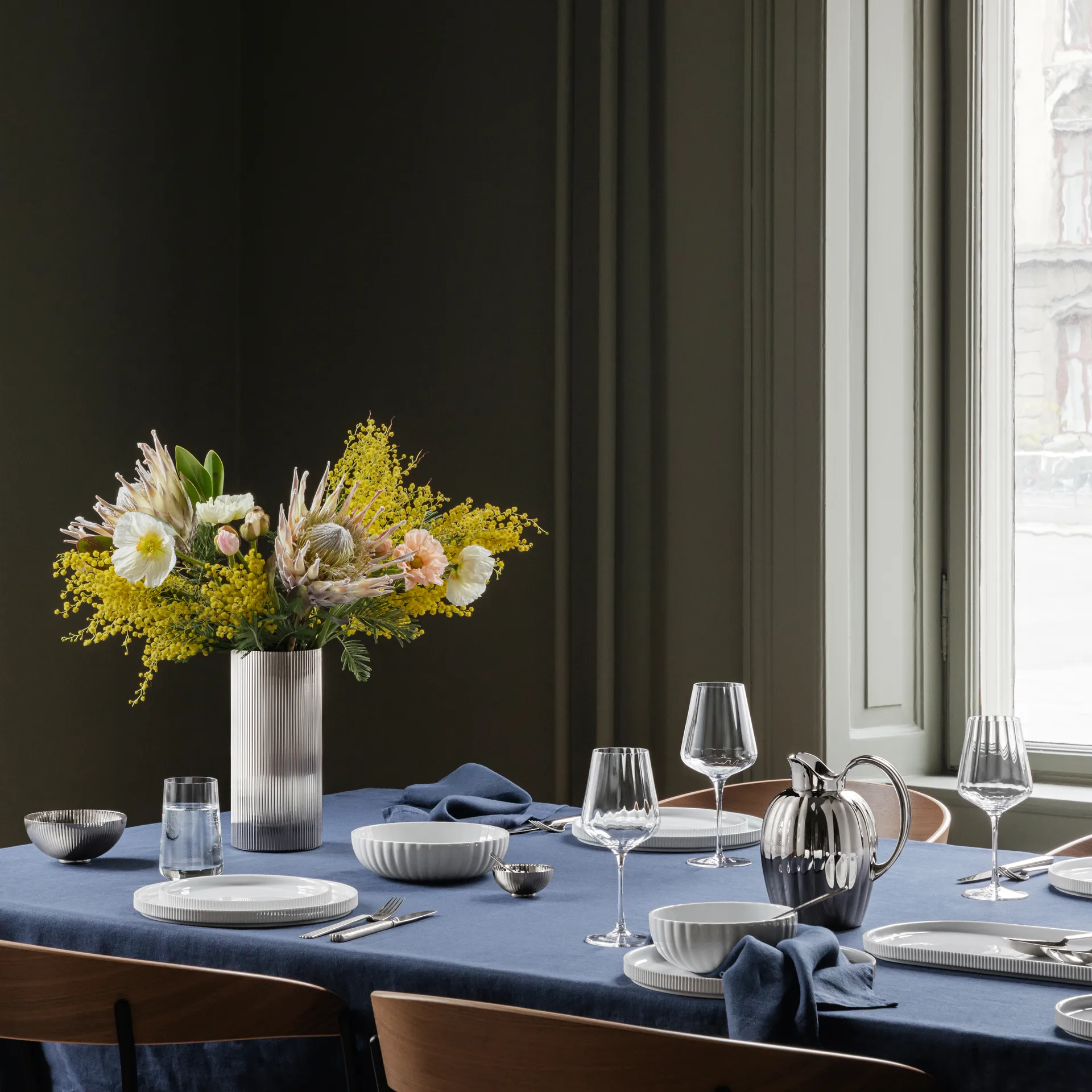 Bicchiere da vino bianco Bernadotte confezione da 6, cristallino Georg Jensen