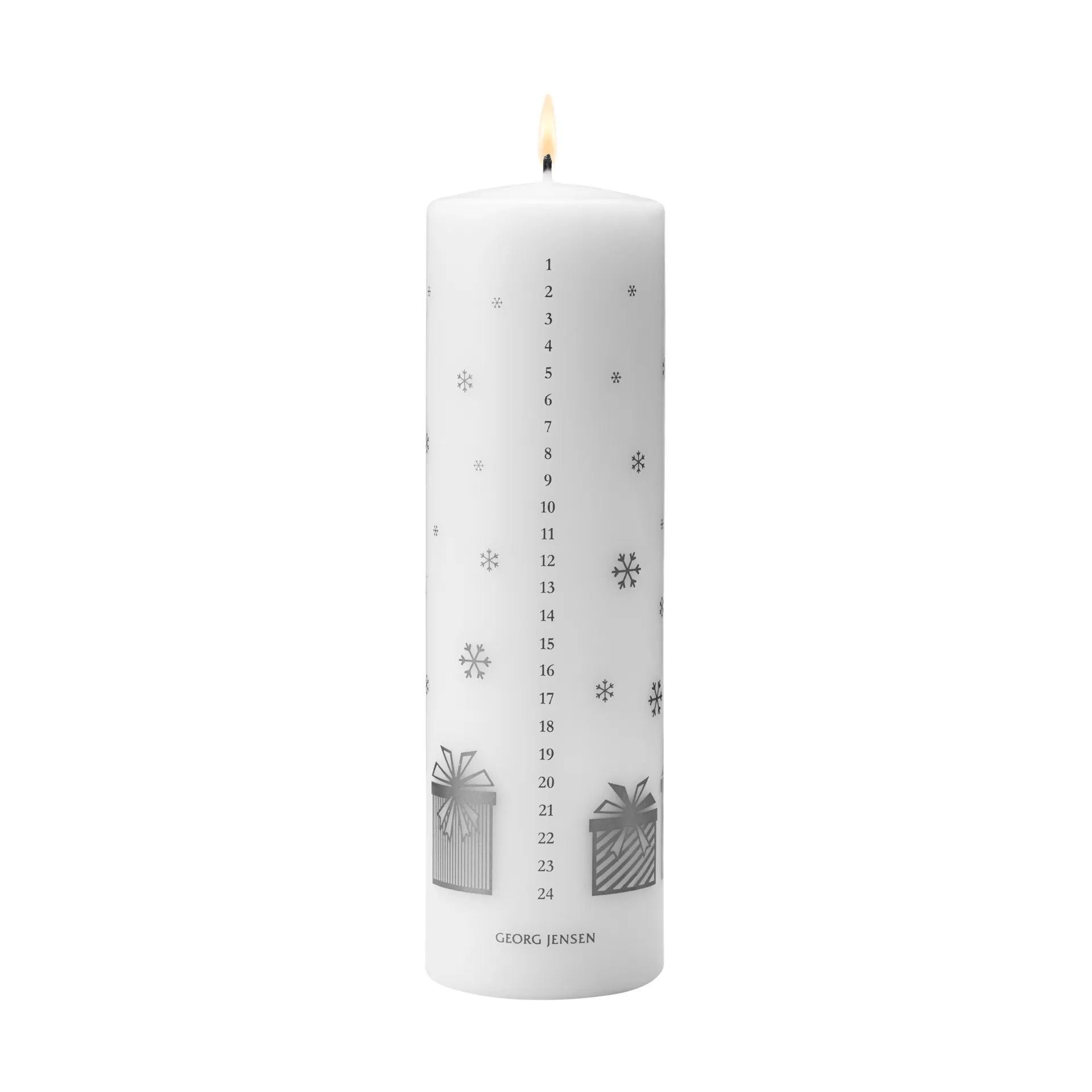 Candela calendario 2025, Bianco-argento Georg Jensen