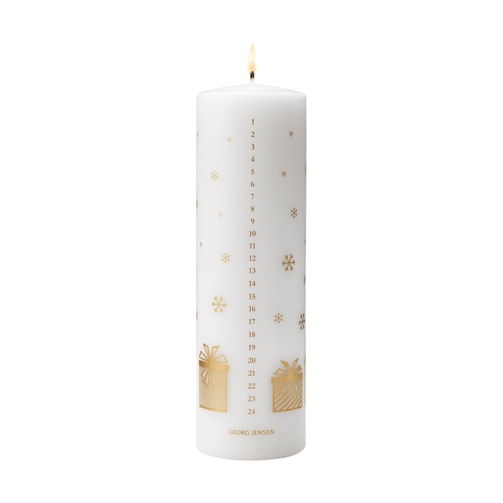Candela calendario 2025 - Bianco-oro - Georg Jensen