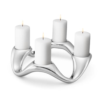 Candelabro Cobra Ø33 cm - Acciaio inossidabile - Georg Jensen