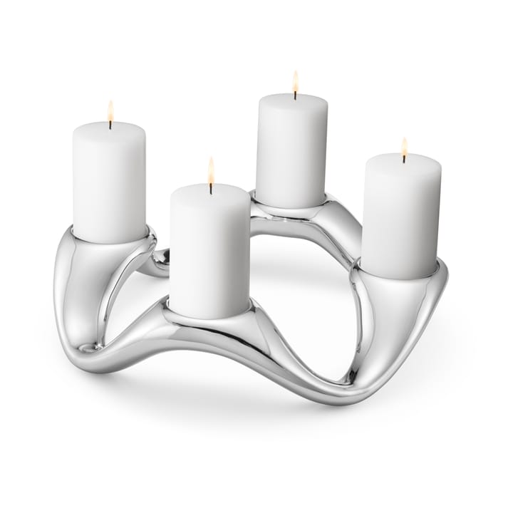 Candelabro Cobra Ø33 cm - Acciaio inossidabile - Georg Jensen