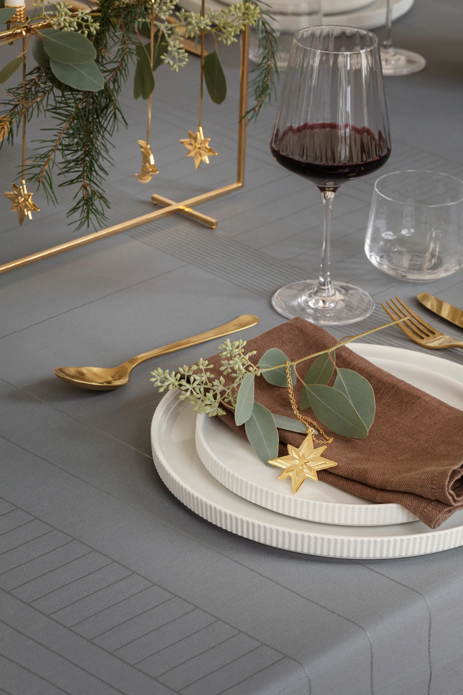 Candelabro luna 2024, Placcato in oro Georg Jensen