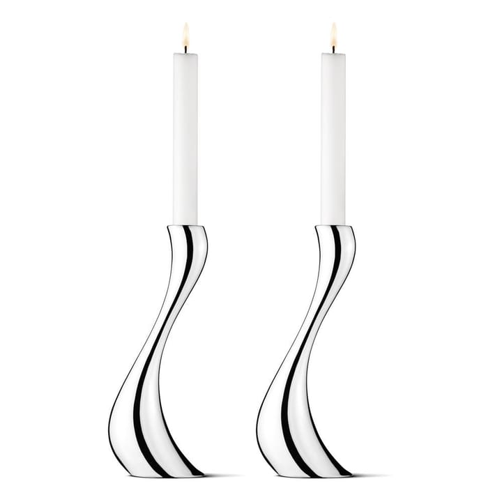 Candeliere Cobra confezione da 2  - grande, 24 cm - Georg Jensen