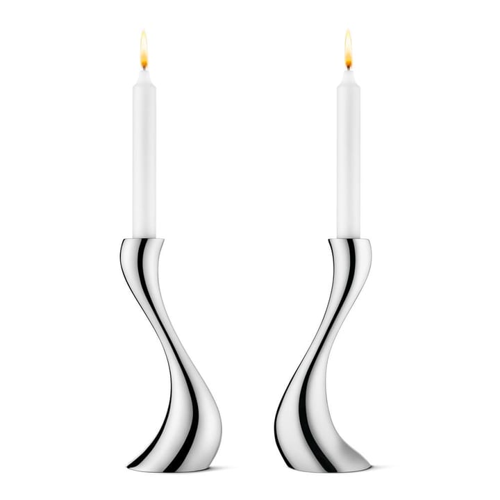 Candeliere Cobra confezione da 2  - medio, 20 cm - Georg Jensen