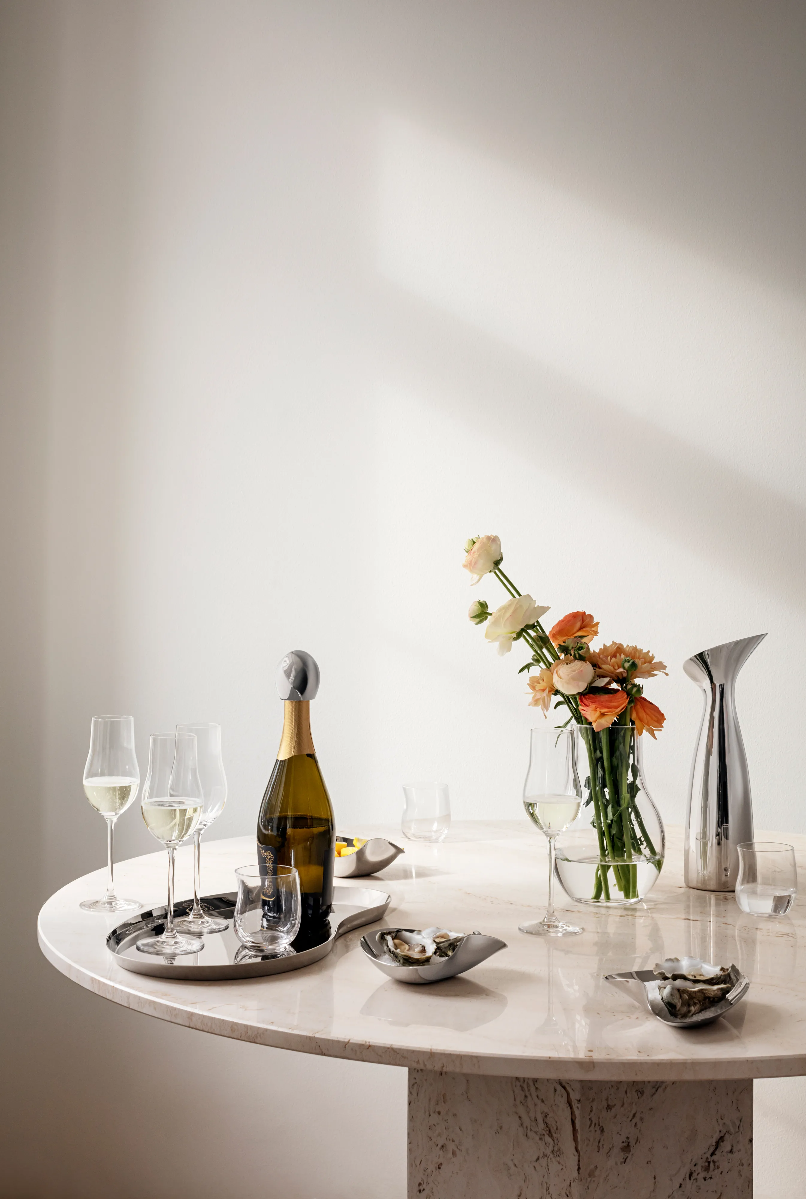 Georg Jensen Caraffa In Acciaio Inox Cobra – Design Elegante 1.2L, Lucidata A Mano, Designer Constantin Wortmann
