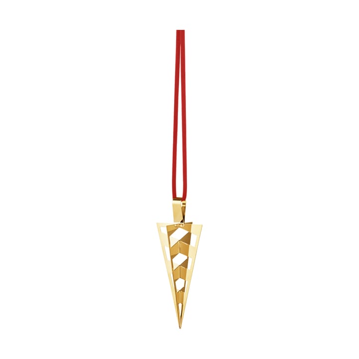 Ciondolo natalizio a forma di cono 2025 - Ottone placcato oro - Georg Jensen