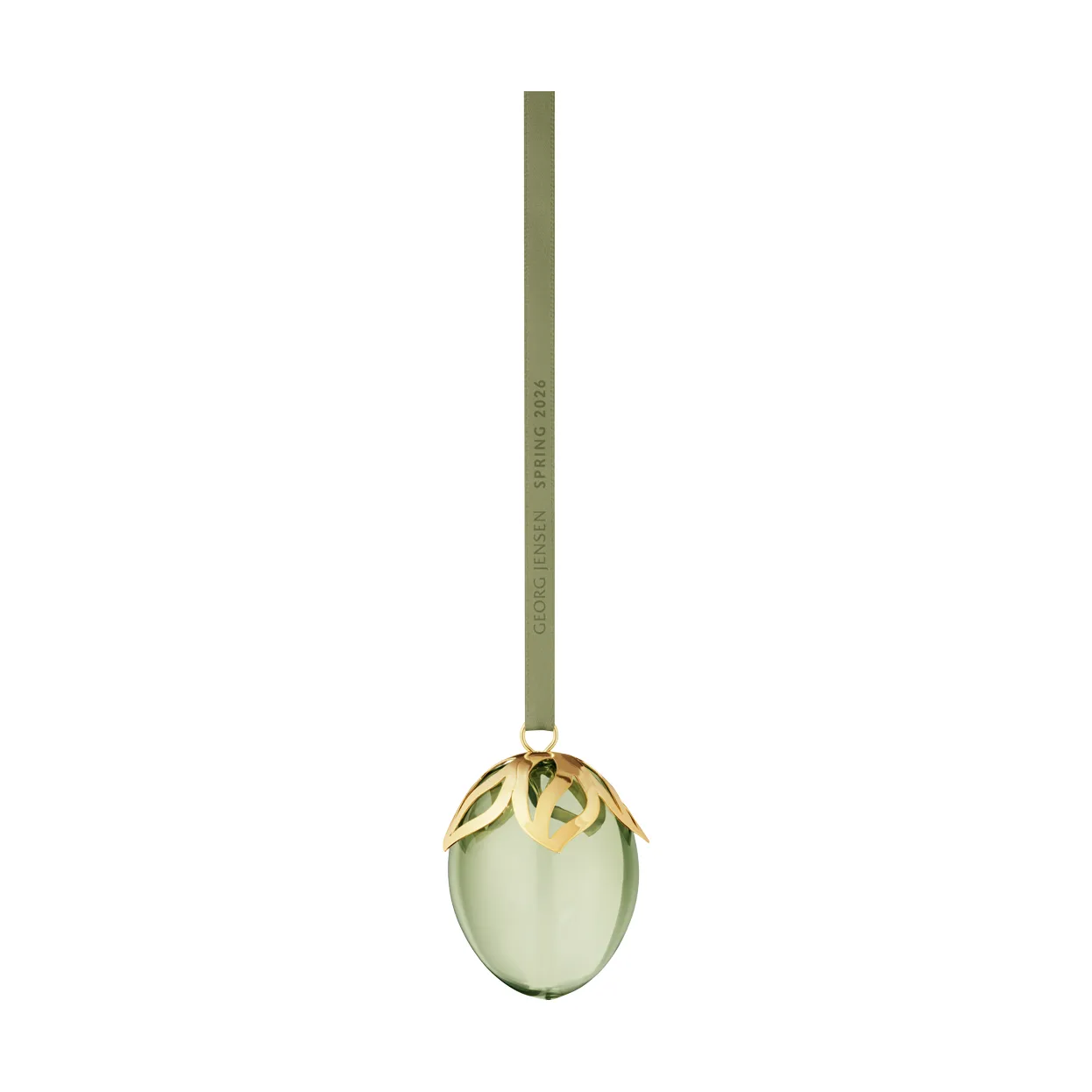 Ciondolo uovo di Pasqua Georg Jensen, Verde-placcato in oro 18 K, 2026 Georg Jensen
