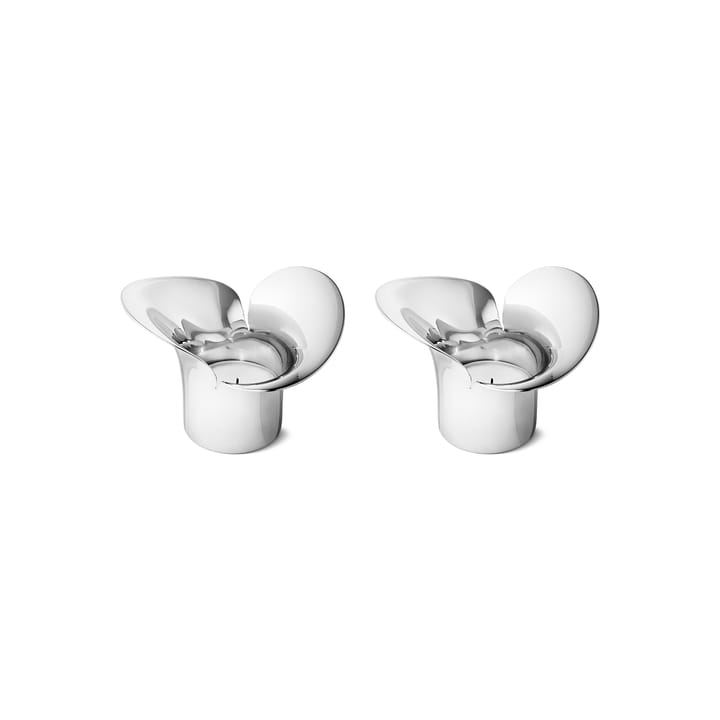 Confezione da 2 lanterne Bloom Botanica - acciaio inossidabile - Georg Jensen