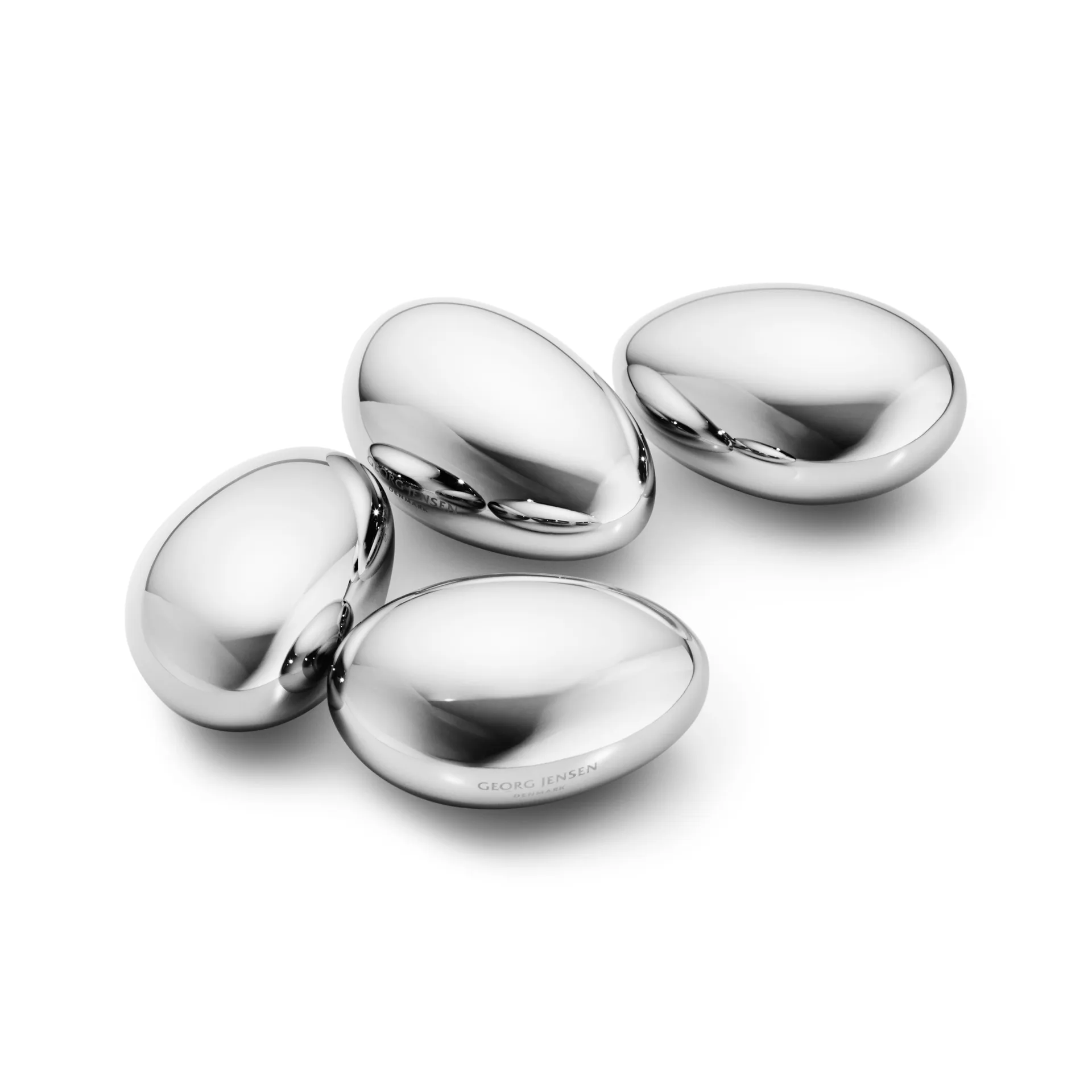 Confezione da 4 pietre da whisky Sky, Acciaio inossidabile Georg Jensen