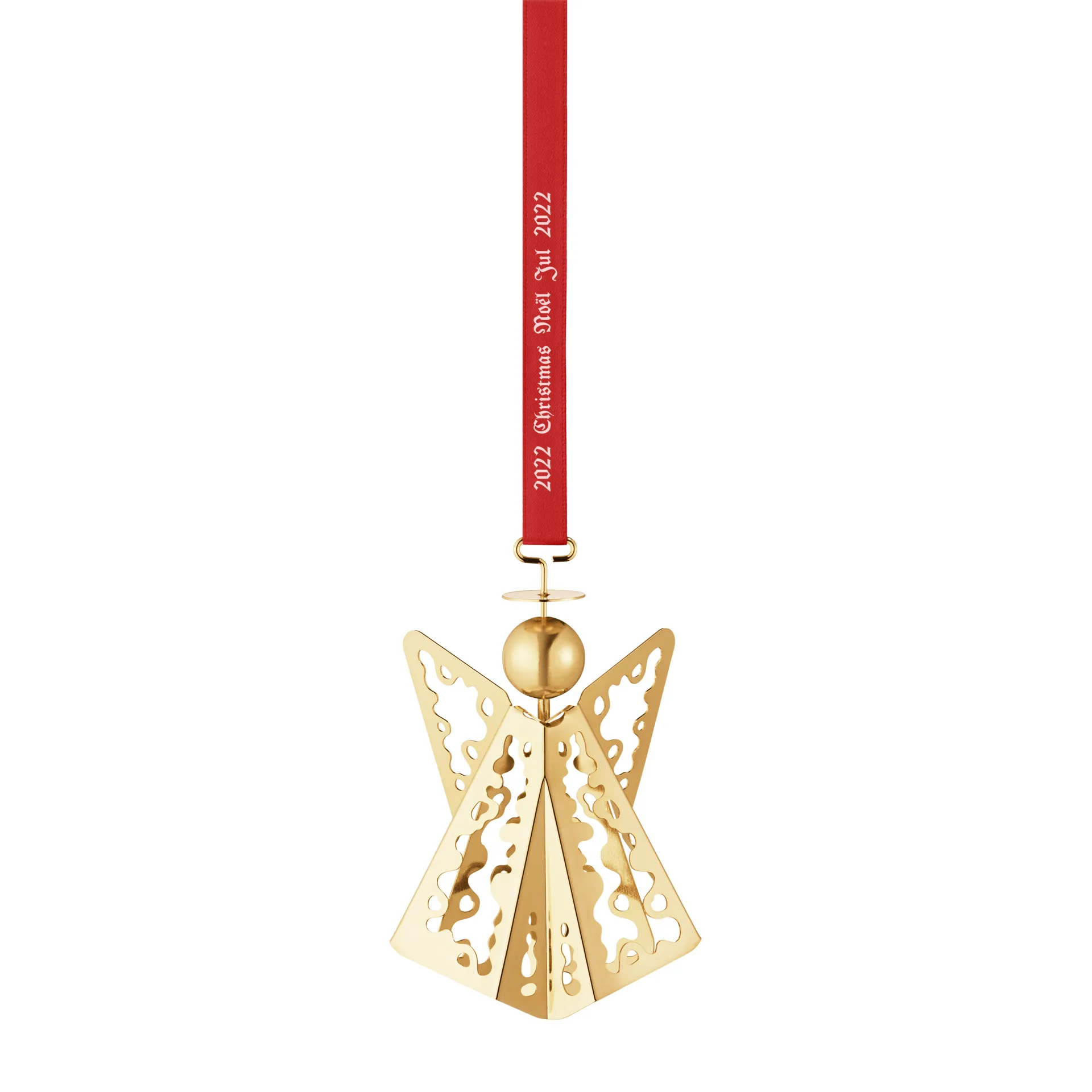 Decorazione albero angelo 2022, placcato oro Georg Jensen