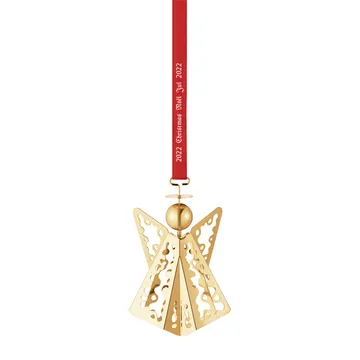 Decorazione albero angelo 2022 - placcato oro - Georg Jensen