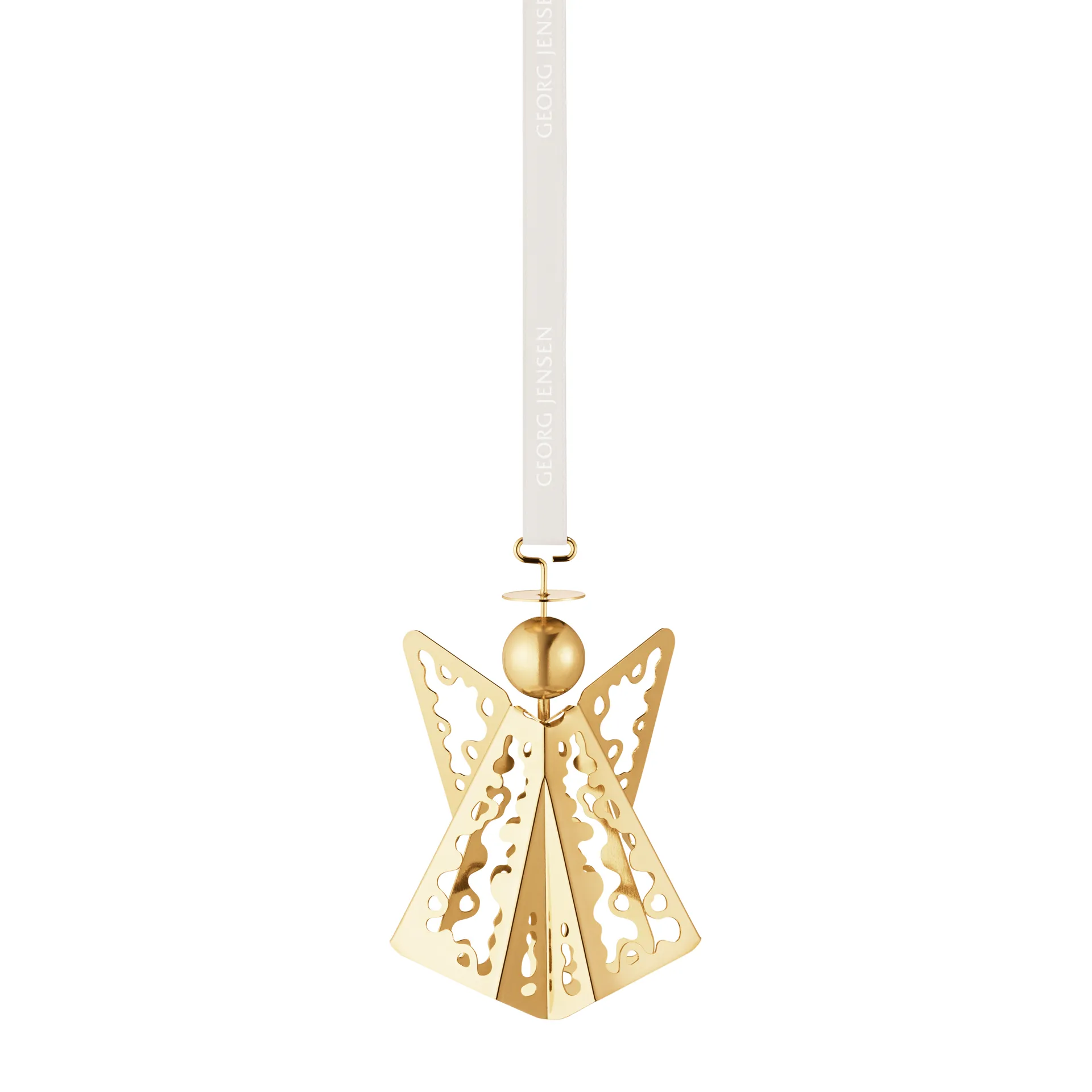 Decorazione albero angelo 2022, placcato oro Georg Jensen