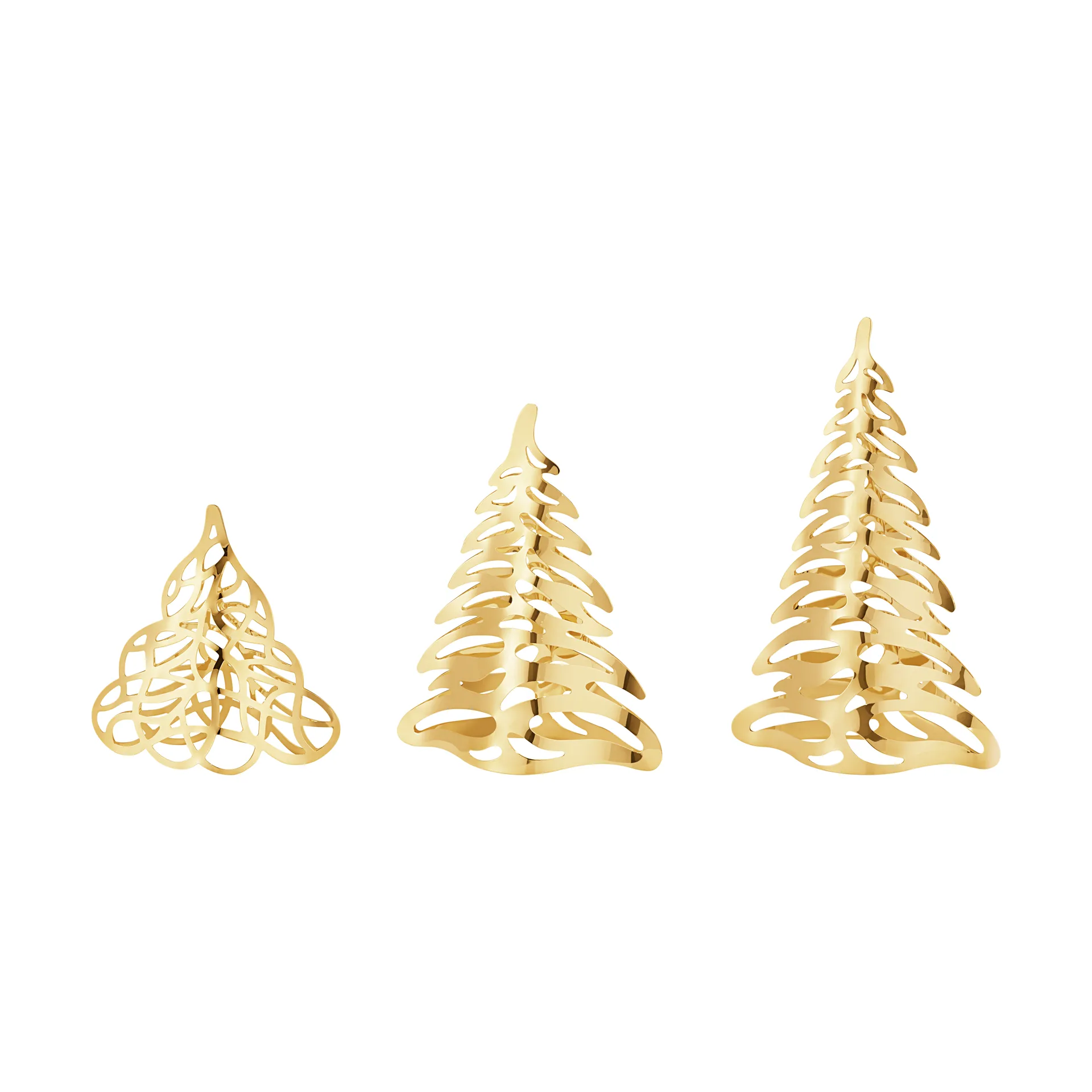 Decorazione albero di Natale laminata in oro, anno 2023, Laminato in oro Georg Jensen