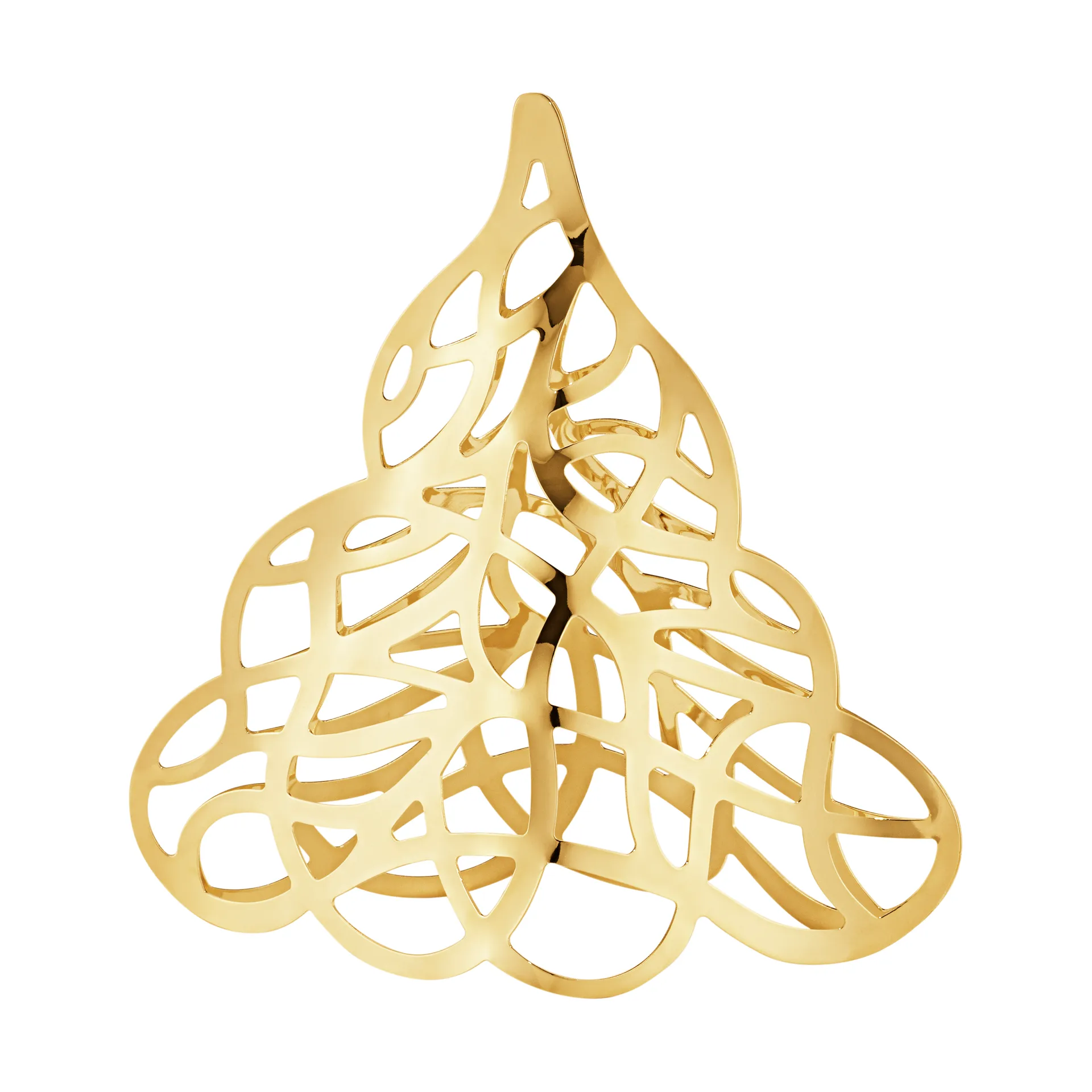 Decorazione albero di Natale laminata in oro, anno 2023, Piccolo Georg Jensen
