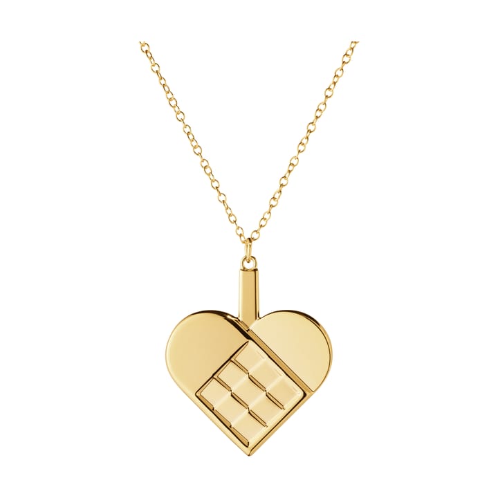 Decorazione natalizia a forma di cuore 2025 - Lega di zinco placcata oro - Georg Jensen