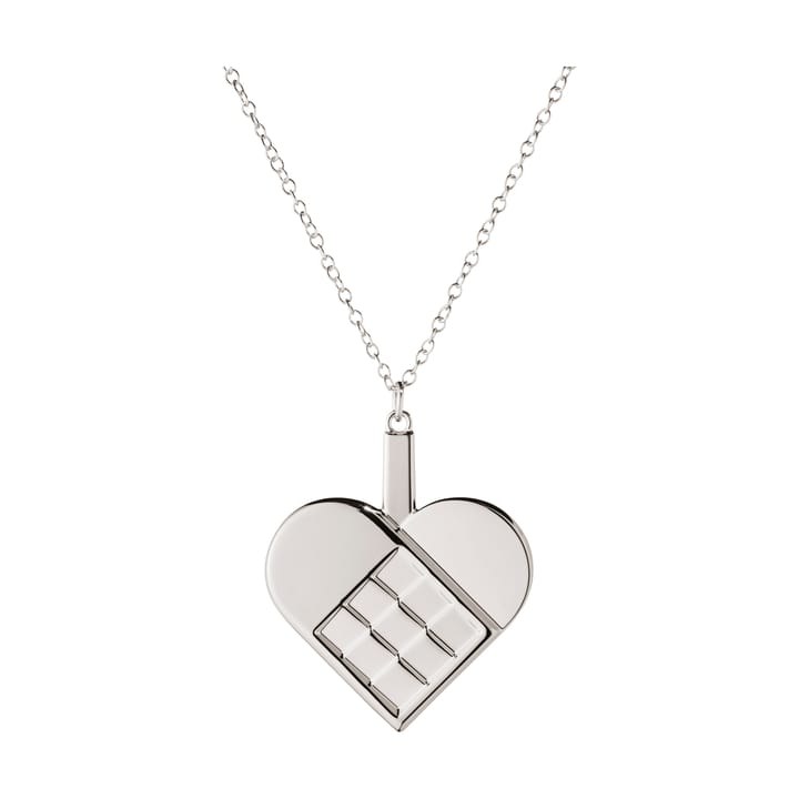 Decorazione natalizia a forma di cuore 2025 - Lega di zinco placcata palladio - Georg Jensen