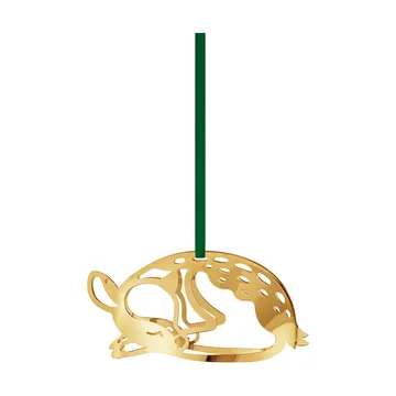 Decorazione natalizia anno 2023, daino - Laminato in oro - Georg Jensen
