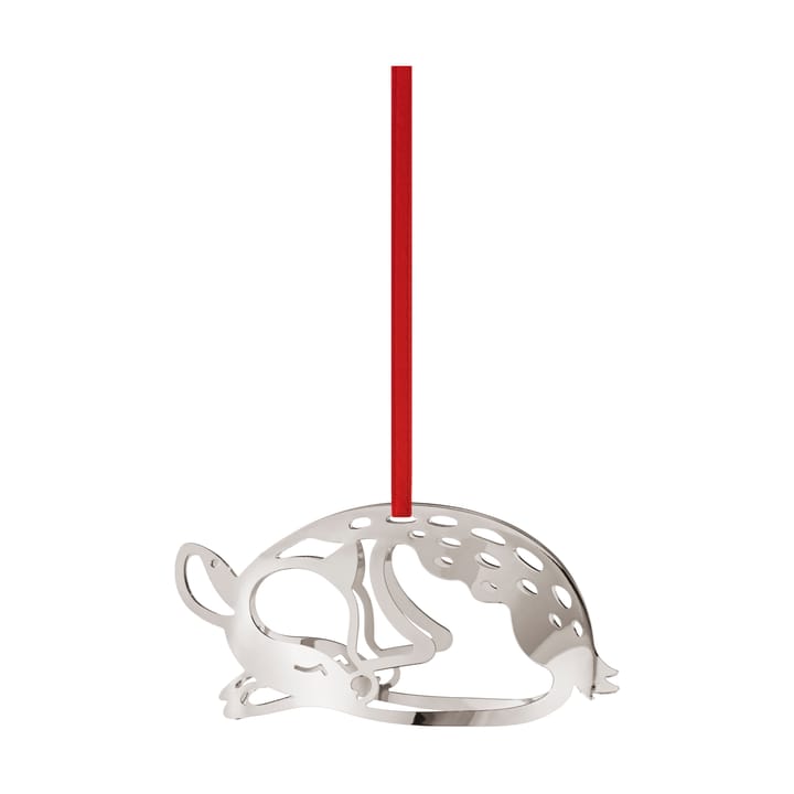 Decorazione natalizia anno 2023, daino, Laminato in palladio Georg Jensen