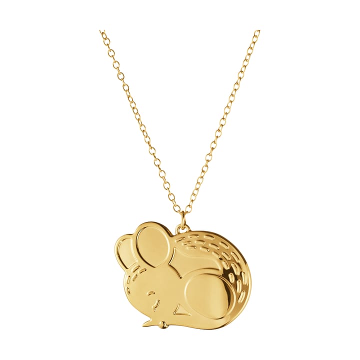 Decorazione natalizia anno 2023, topolino, Laminato in oro Georg Jensen