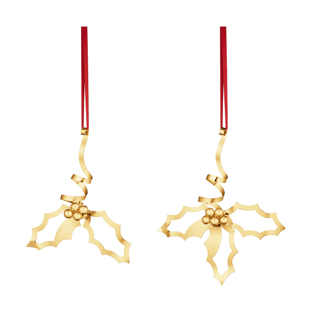 Decorazione natalizia da tavolo 2026, Oro, 2 pezzi Georg Jensen