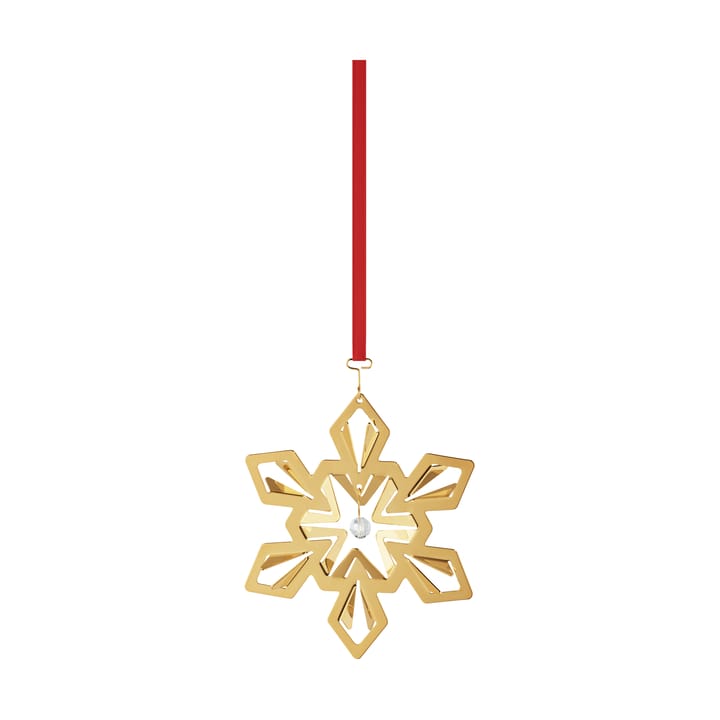 Decorazione natalizia fiocco di neve 2024 - Placcato in oro - Georg Jensen