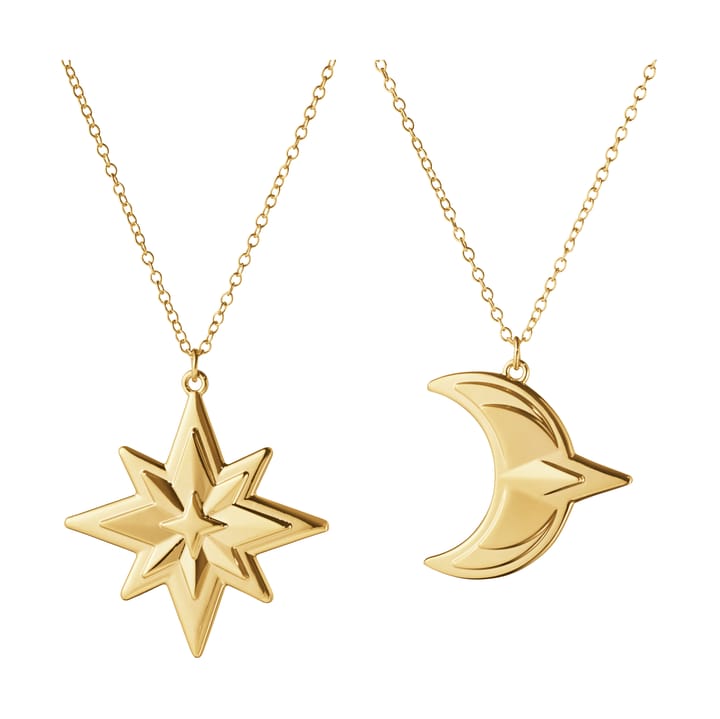 Decorazioni natalizie 2024 - 2 pezzi - Placcato in oro - Georg Jensen