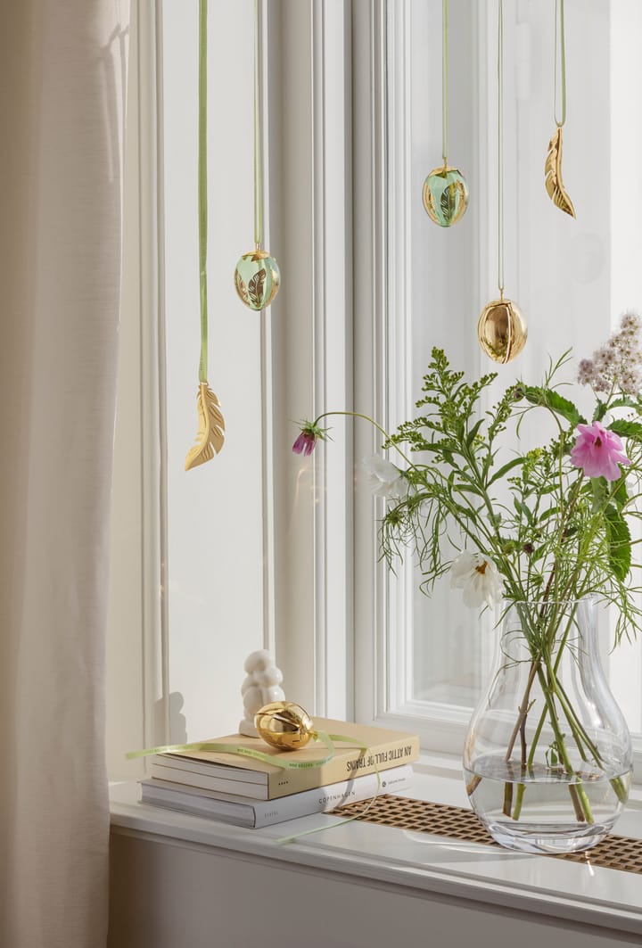 Georg Jensen pendente a forma di uovo di Pasqua 2024, 18 K Placcato in Oro Georg Jensen