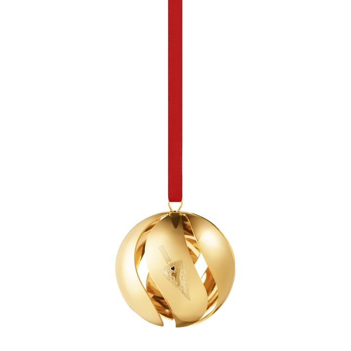 Pallina di Natale dell'anno 2022 - placcato oro - Georg Jensen