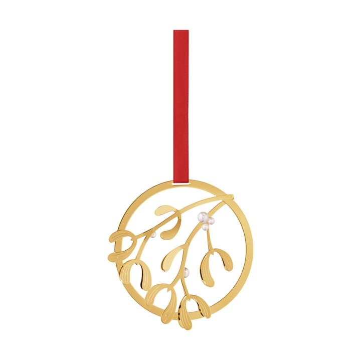 Pendente natalizio vischio Georg Jensen  - Ottone placcato oro - Georg Jensen