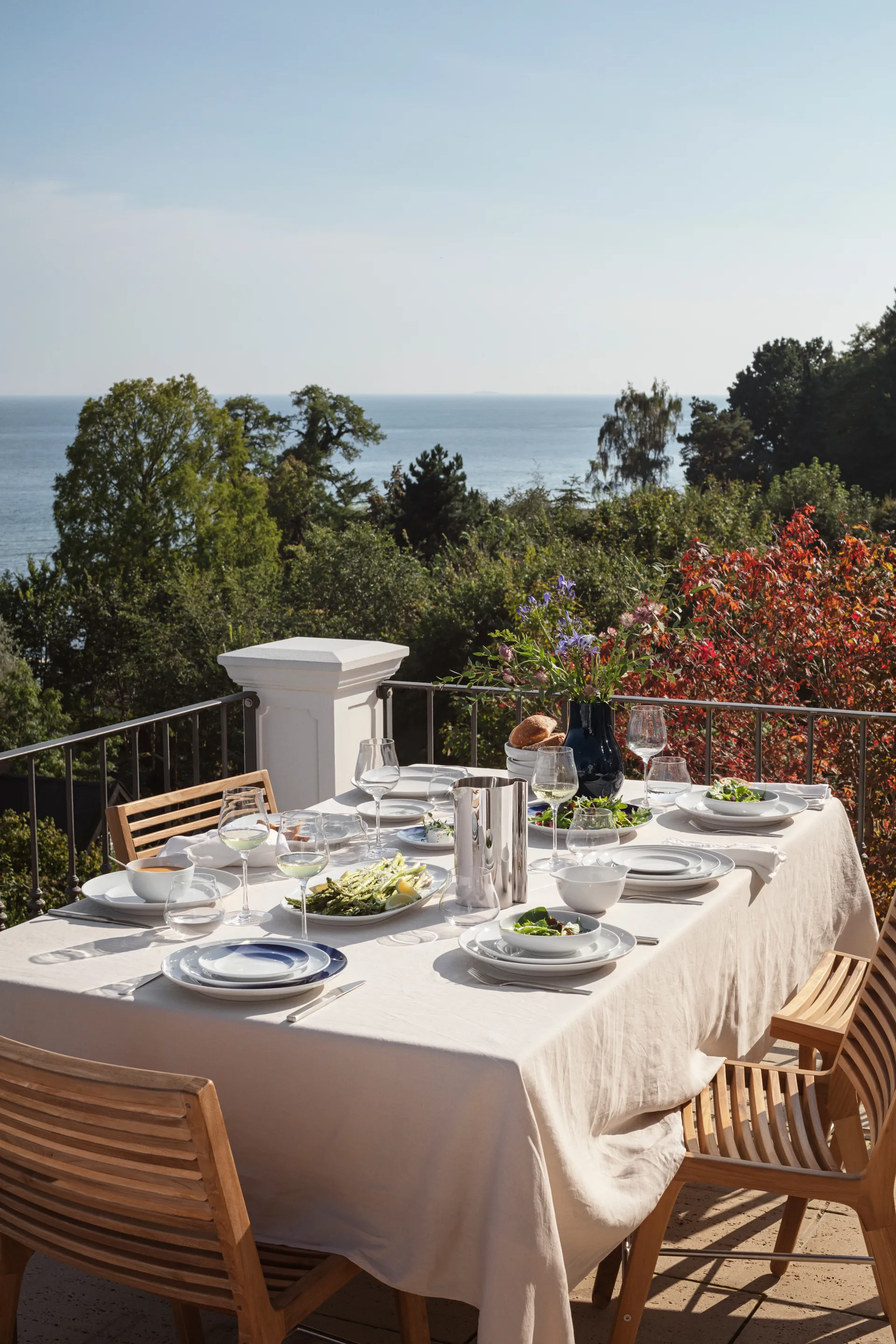 Piatto da cena Koppel Ø27 cm, Bianco Georg Jensen