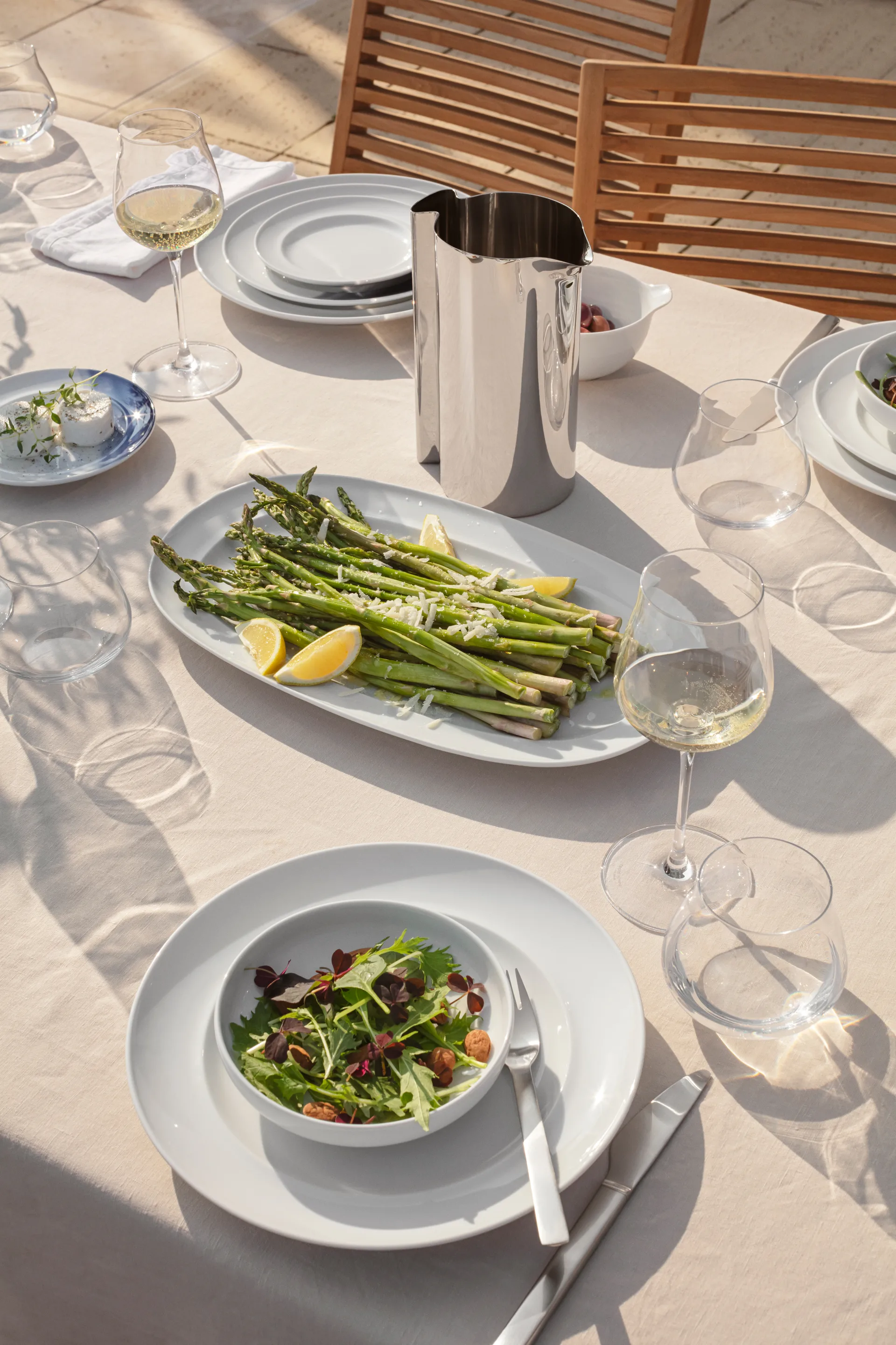 Piatto da cena Koppel Ø27 cm, Bianco Georg Jensen