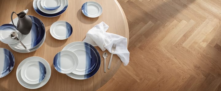 Piatto da pranzo decorato Koppel Ø22 cm - Bianco-blu - Georg Jensen