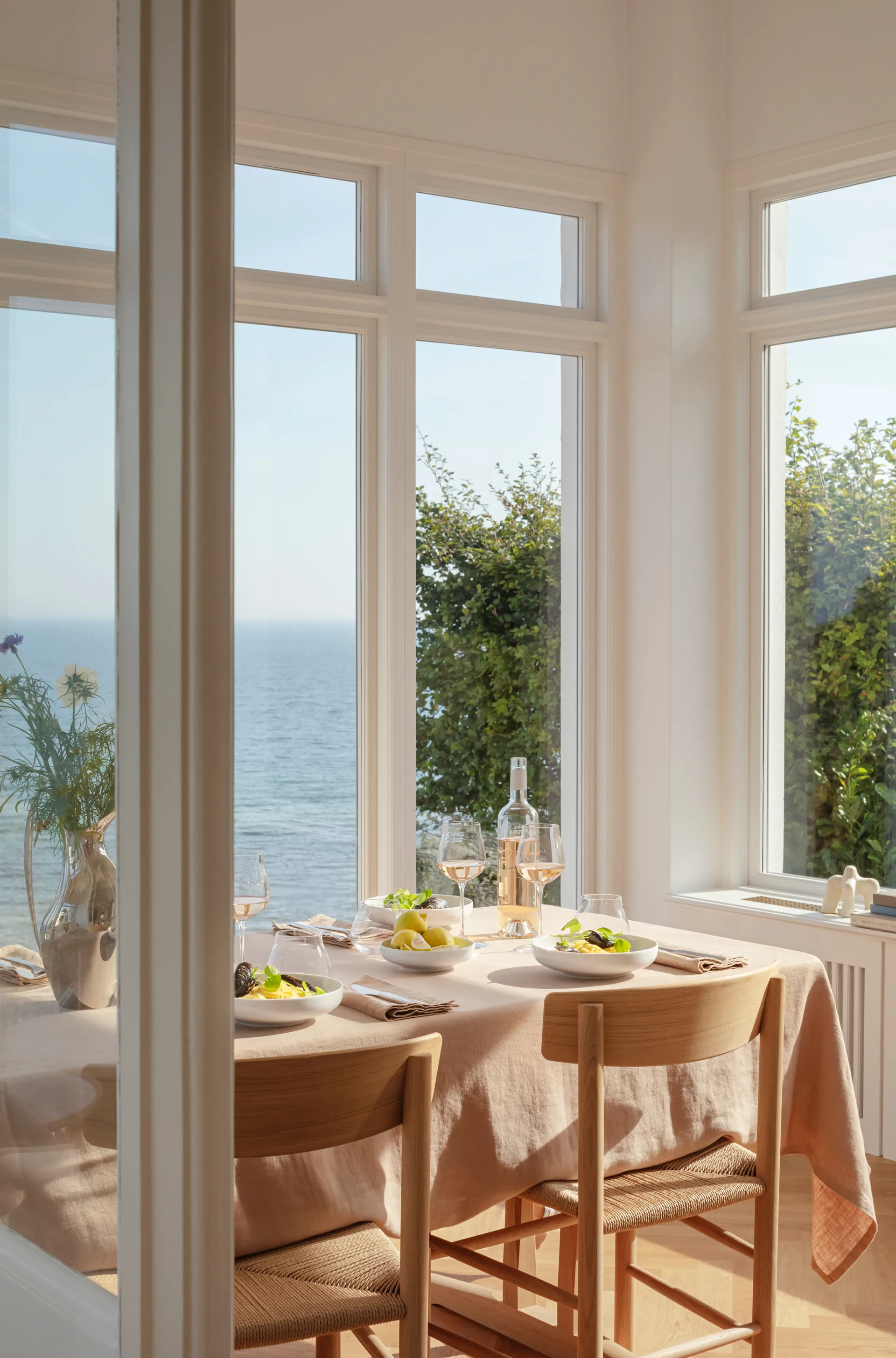 Piatto da pranzo Koppel Ø22 cm, Bianco Georg Jensen