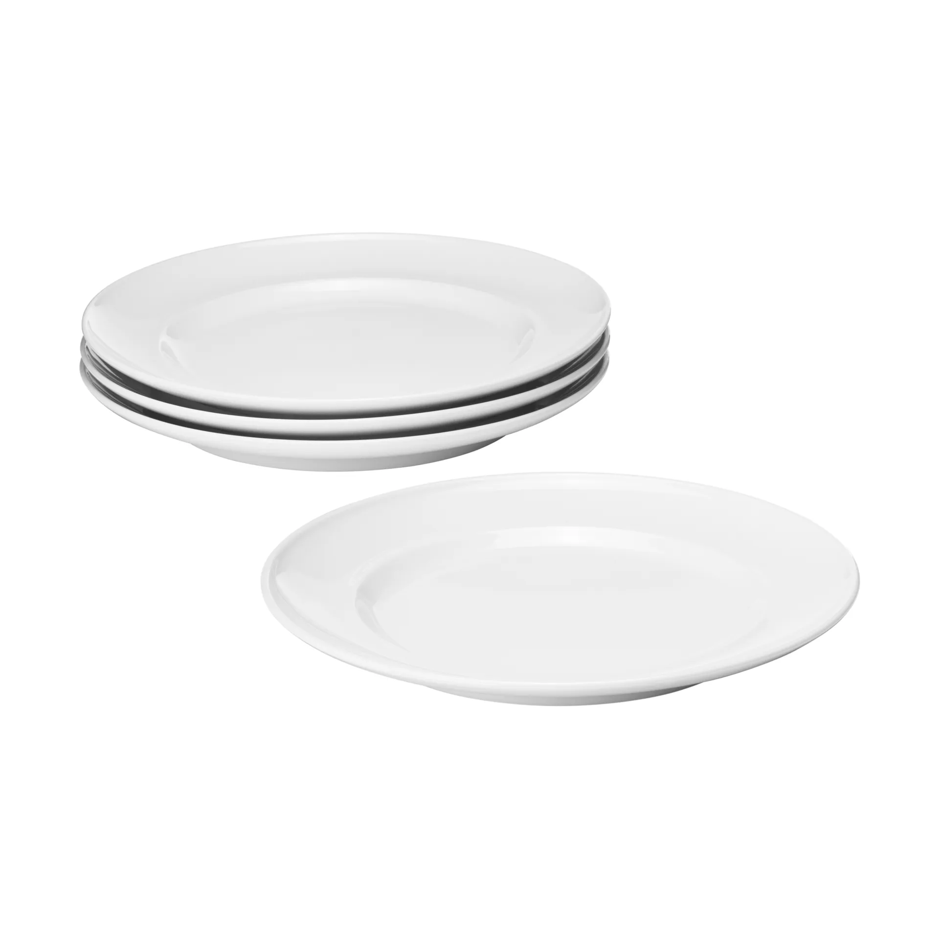Piatto da pranzo Koppel Ø22 cm confezione da 4, Bianco Georg Jensen