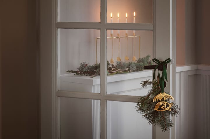 Portacandela 2023 con sospensione e base a forma di topo, Placcato oro Georg Jensen