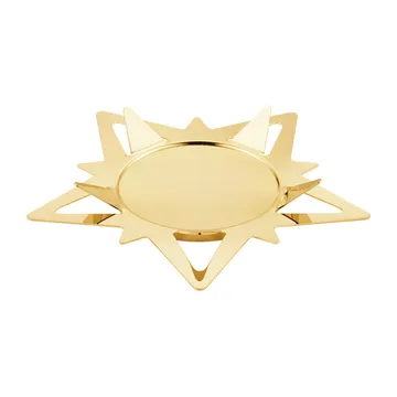 Portacandela Classic christmas star per candele a blocco Ø16 cm - Oro - Georg Jensen