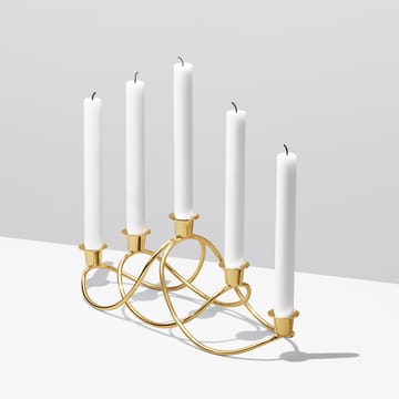 Portacandela Harmony - placcato oro - Georg Jensen