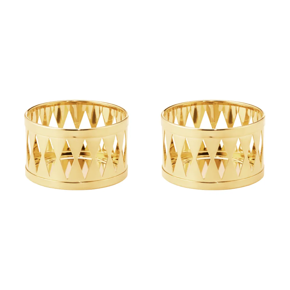 Portacandela tealight 2026, Oro, confezione da 2 Georg Jensen