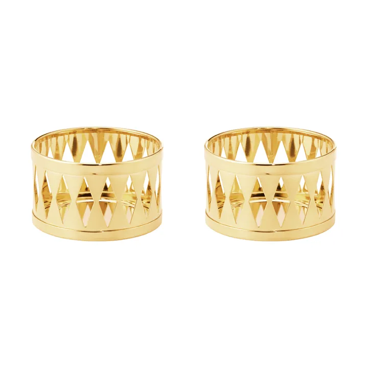 Portacandela tealight 2026 - Oro, confezione da 2 - Georg Jensen