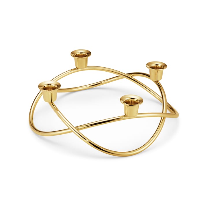 Portacandele Season Ø26 cm, placcato oro Georg Jensen