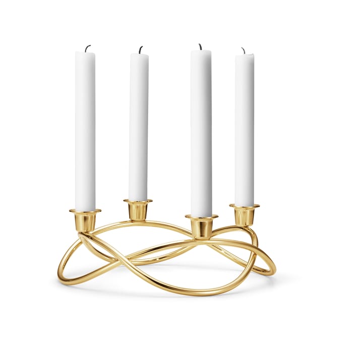 Portacandele Season Ø26 cm, placcato oro Georg Jensen