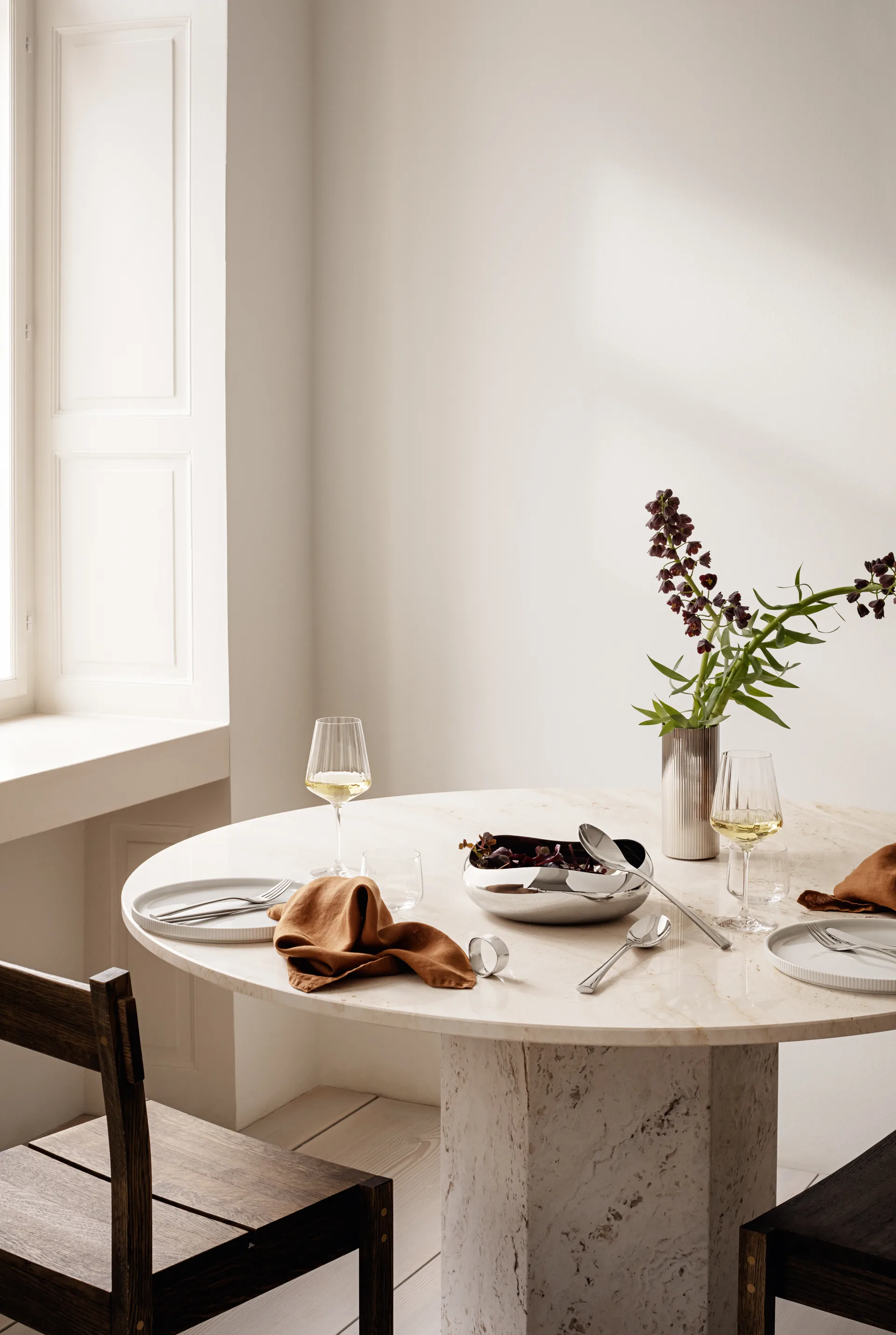 Posate da insalata Cobra, 2 pezzi, Acciaio inox Georg Jensen