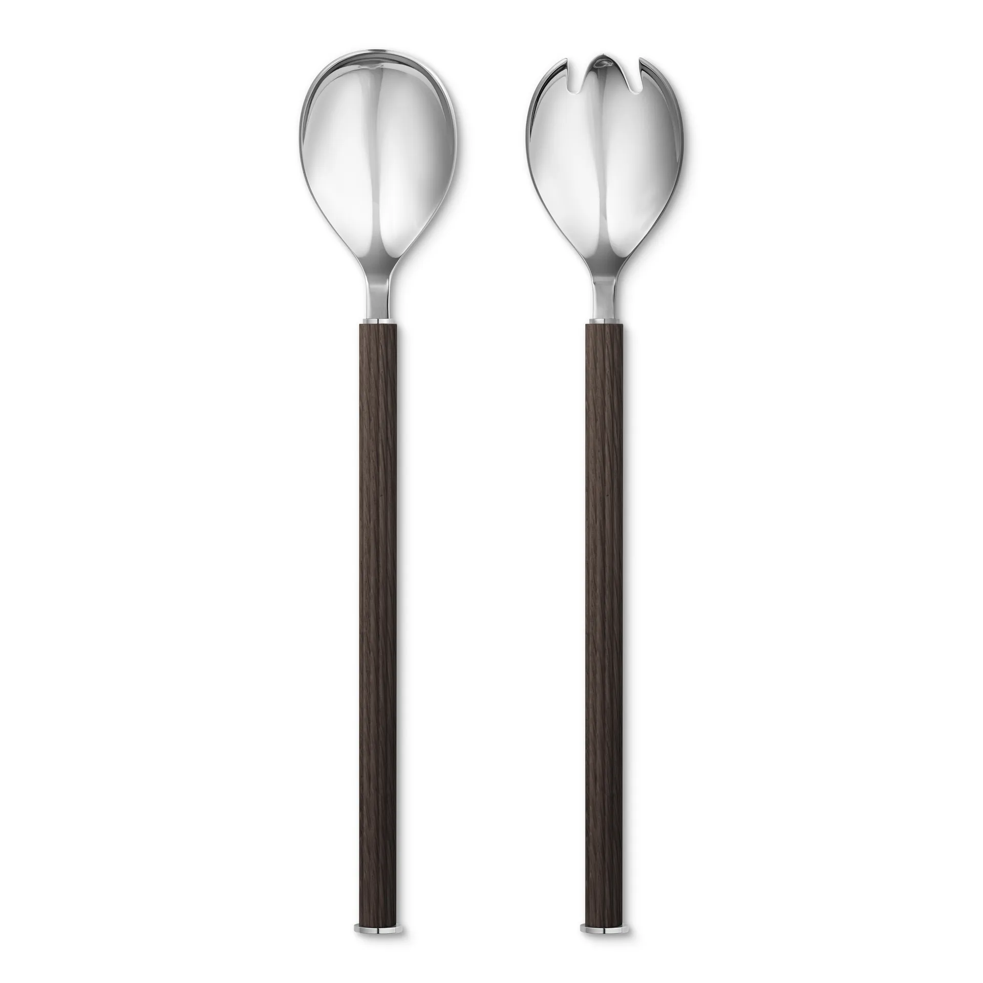 Posate per insalata Bernadotte con impug in legno, 2 pezzi Georg Jensen