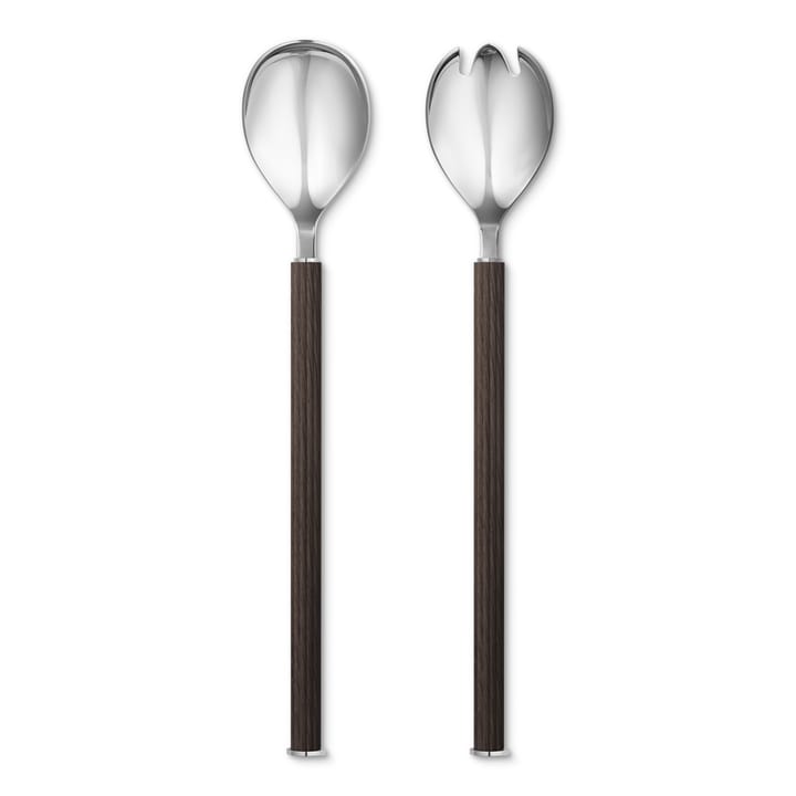 Posate per insalata Bernadotte con impug in legno - 2 pezzi - Georg Jensen