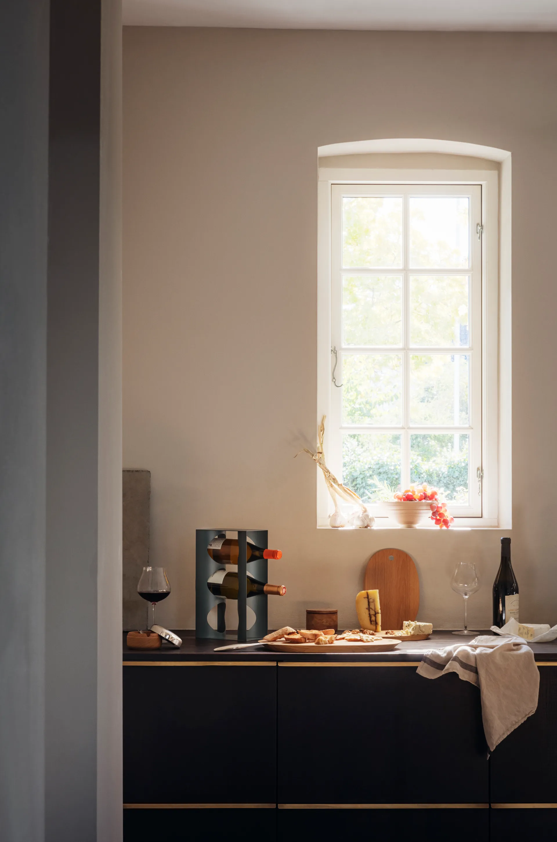 Saliera Alfredo, Ø 8,5 cm, Acciaio inox, rovere Georg Jensen