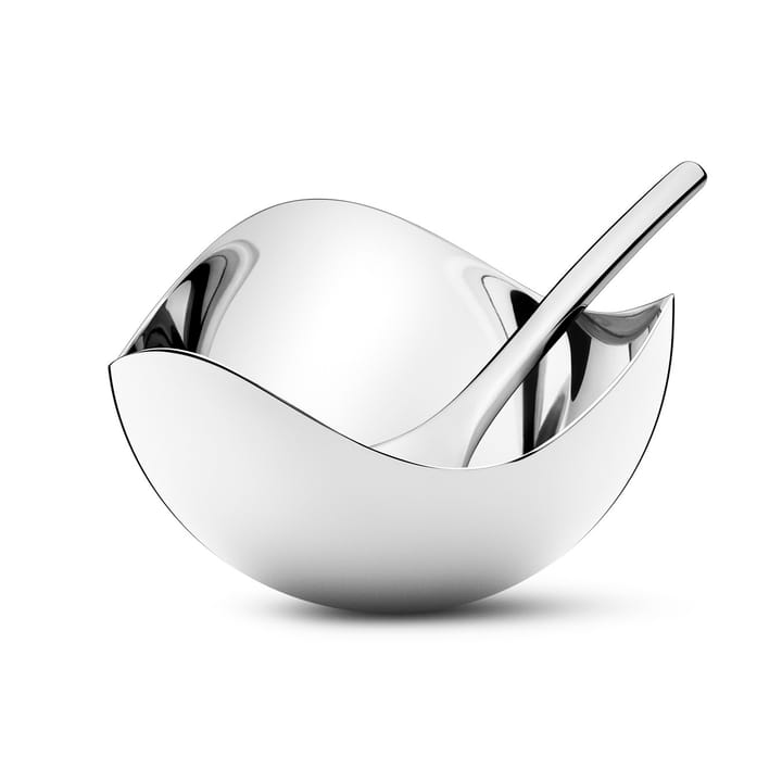 Saliera con cucchiaio Bloom  - acciaio inossidabile - Georg Jensen