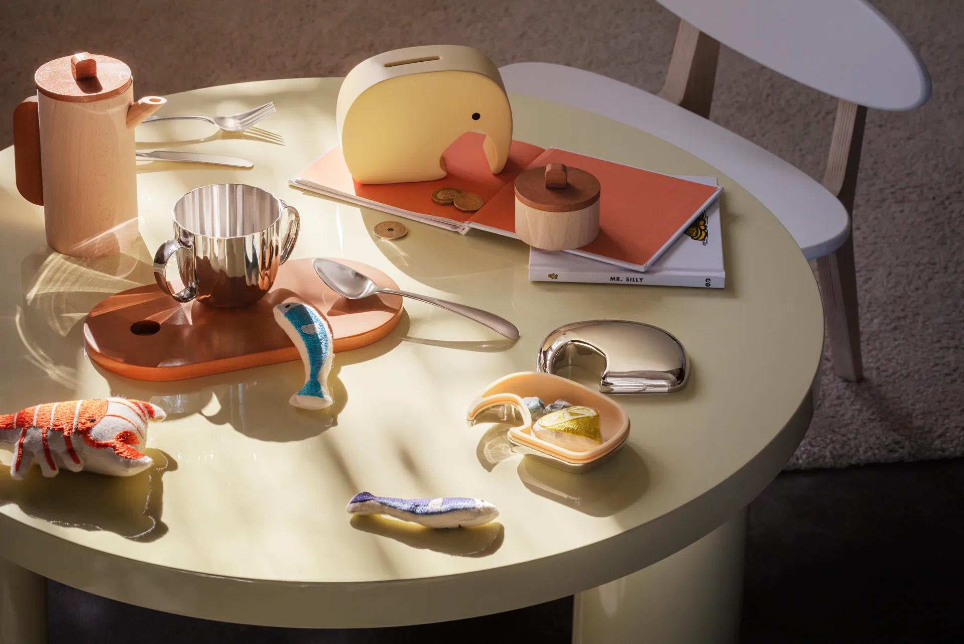 Scatola portaoggetti Elephant 7x10 cm, Acciaio inossidabile-giallo Georg Jensen