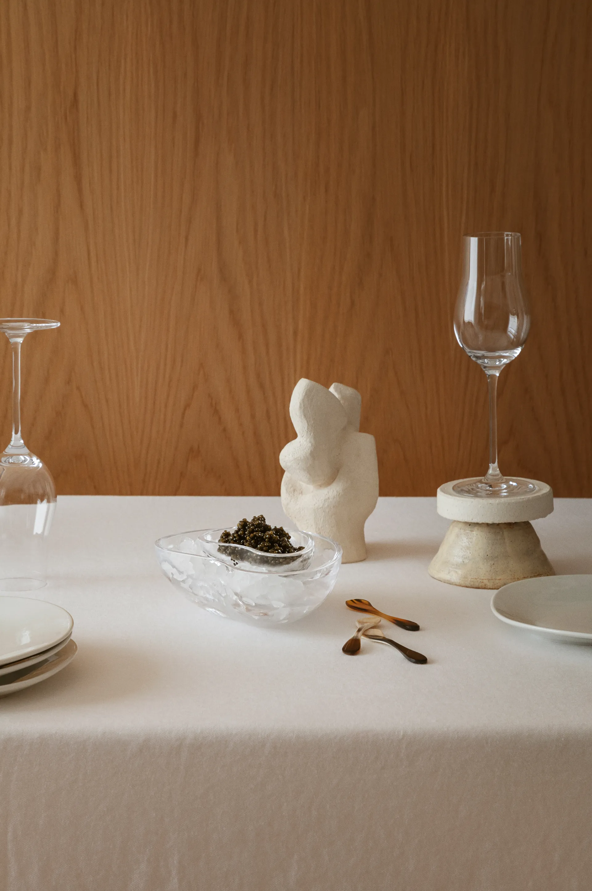 Set 2 cucchiai da caviale Indulgence, Corno Georg Jensen